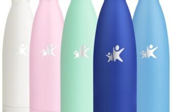 HoneyHolly Borraccia Termica, 18/8 Acciaio Inox Bottiglia Termica – 750ML – Senza BPA Borraccia Palestra, Isolato Sottovuoto, Antigoccia, Bottiglia Acqua Termos per Scuola, Sport, Ufficio