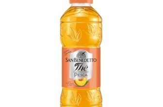 San Benedetto, Thè Freddo alla Pesca, 500 ml Bevanda Dissetante Analcolica, Gusto Fruttato, Tappo Click, Senza Conservanti e Coloranti