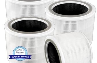(4 Pezzi) Core 200S Filtri HEAP per LEVOIT Core 200S Purificatore d’Aria Smart con Filtro HEPA, Filtro Core 200S-P H13 True Hepa, Filtro dell’aria, Filtri a Carbone Attivo 3 in 1 HEPA