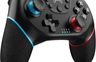 Sefitopher 2026 Controller Switch migliorato Nintendo Switch Controller per Switch/Switch OLED/Switch Lite, Switch Pro Controller con Double Shock, giroscopio a 6 assi e funzione Turbo (rosso)