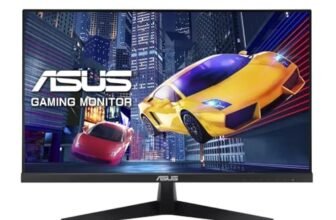 ASUS VY249HGR Eye Care Monitor 23,8″, Full HD IPS (1920×1080), HDMI, VGA, 1 ms (MPRT), 120Hz, Adaptive Sync, Tecnologia EyeCare Plus, Bassa Luce Blu, Nero