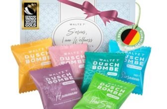 WALTZ 7 Bombe da Doccia Originali, 6 Pezzi con 6 Fragranze, Qualita dall Europa, Pastiglie da Doccia agli Oli Essenziali, Piccolo Regalo Donna, Uomo, Regalo Pasquale