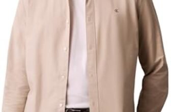 Calvin Klein Camicia Classica da Uomo LS Solid Oxford LV140EM125 Altre Camicie, Marrone (Marmo Antico), XL, Marrone (Marmo Antico), XL