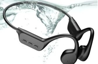 Relxhome Bluetooth 5.4 Bone Conduction Headphones, Built-in MP3 Memory 32G, IPX8 Waterproof Conduction Headset for Cycling, Running, Sport, 10 Hours of Play