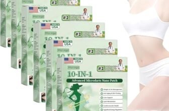 Moringa 10-in-1 Advanced Nano Microneedle Patch, cerotti dimagranti efficaci, Cerotto Naturali a microneedle nano, Professionale Moringa Patch, per Addome, Braccia e Gambe (6 pack)