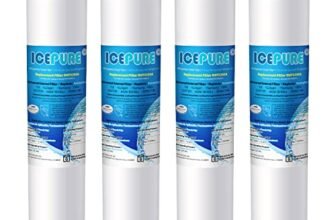 ICEPURE Filtro per frigorifero Compatibile Con Samsung DA29-10105J, DA29-10105J HAFEX/EXP, DA99-02131B, WSF-100, EF9603, HAIER LG Frigorifero a linea, 4 pezzi.