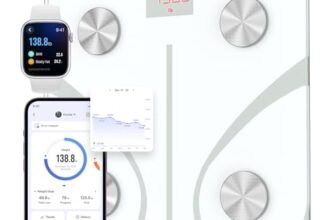 RENPHO Elis 1 Bilancia Pesapersone Intelligente Bluetooth Bilancia Pesa Persona Digitale con App – Misura Peso Corporeo, Massa Grassa, BMI, Massa Muscolare, Massa Ossea, Proteine, Bianco
