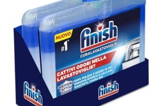 Finish Curalavastoviglie Raccomandato da Napisan, Additivo per una Lavastoviglie Pulita dai Residui di Grasso e Calcare, 250ml (confezione da 2)