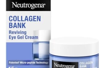 Neutrogena Collagen Bank Crema Gel Rivitalizzante Contorno occhi antiocchiaie con Tecnologia Micropeptidica brevettata e Niacinamide, Eye cream per una skincare anti-età, 15 g