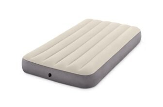 Intex Airbed Materasso Deluxe Singolo Classic Dura Beam con Tecnologia Fiber Tech, Tinta Unita, Multicolore, 99 x 191 x 25 cm