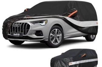 Holthly 10 strati Telo Copriauto SUV per Audi Q3 SQ3 RS Q3 (2012-2025),100% copertura auto impermeabile,Telo Copri Auto per Esterno,impermeabile,protezione UV,antivento,antipolvere