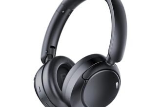 Cuffie Wireless Bluetooth 5.4 con Noise Cancelling, 6 EQ Modalità di Suono, Assistente Vocale, 120 Ore Di Riproduzione, Hi-Res audio, Bassi Potenti, Audio Lossless AUX, compatibili iOS e Android(Nero)