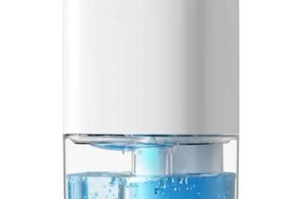 CONOPUPlus Deumidificatore 1000ML, Deumidificatore Casa Muffa con LED a 7 Colori, Compatto, Silenzioso ed Efficiente per Piccoli Spazi, Ideale per Bagno, Armadio