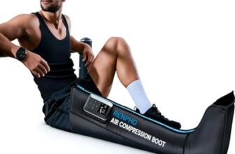 RENPHO Massaggiatore Gambe Senza Fili con Sensore di Pressione Intelligente, Pressoterapia per Rilassamento Muscolare, Massaggio ai Piedi, Polpacci e Cosce, Regalo Uomo & Regalo Donna,1 pezzo