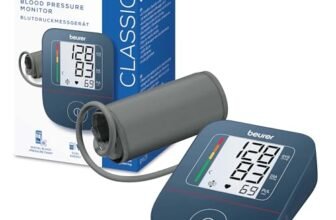 Beurer BM 25 misuratore di pressione da braccio, funzionamento semplice con un pulsante, misurazione precisa, rilevamento aritmie, porta USB-C, polsino 22-42 cm, trasferimento dati a Apple Health