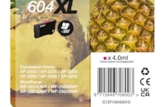Epson 604XL Serie Ananas Cartucce per Stampante Getto d’Inchiostro, Formato XL, Stampe Affidabili Casa e Ufficio, Confezione Retail, Confezione Singola 1 Colore, Magenta 4.0 ml