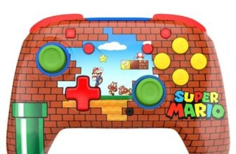 Turtle Beach Rematch Mario Bricks Controller da gaming wireless per Nintendo Switch. Funziona anche con Nintendo Switch 2 – Pulsante C non disponibile.