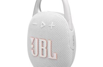 JBL Clip 5 Speaker Bluetooth Portatile, Altoparlante Wireless Compatto, Moschettone Integrato, Waterproof e Resistente alla Polvere IP67, fino a 12 h di Autonomia, App JBL Portable, Grigio