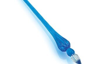 Jacques Herbin 21413T – pennino di vetro rotondo 18 cm, Blu Oltremare