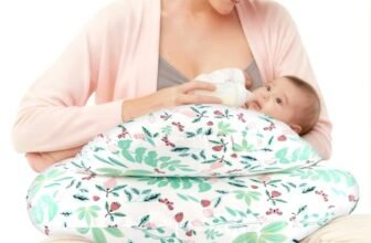 Vasmeiy Cuscino Allattamento e Gravidanza Cuscino Allattamento Cuscini per Gravidanza con Bordo Di Sicurezza Guanciale Laterale Corpo Cuscino per Gravidanzas Multifunzionale Forma Ergonomica