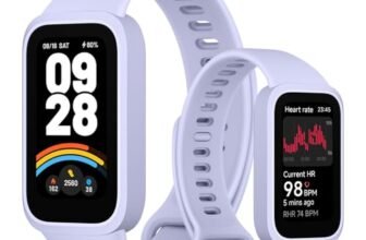 XIAOMI Smart Band 9 Active, smart watch, Schermo TFT 37mm, Monitoraggio Salute: SpO2, Frequenza Cardiaca, Sonno e Stress, 50 modalità sportive, Resistenza Acqua 5 ATM, Durata Batteria 18 giorni, Viola