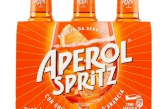Aperol Spritz – Aperitivo Alcolico Pronto da Bere, 3 Bottigliette x 20 cl, 9% Vol