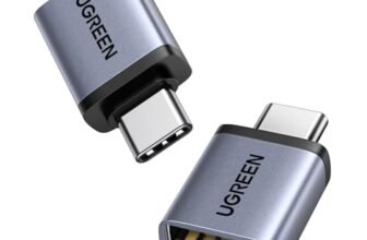 UGREEN Adattatore USB a Tipo C 3.0 2 Pezzi OTG Maschio a Femmina Compatibile con iPhone 17 Pro Max Air MacBook Air iPad Redmi Galaxy S24 S23 Note 20 (Gray)
