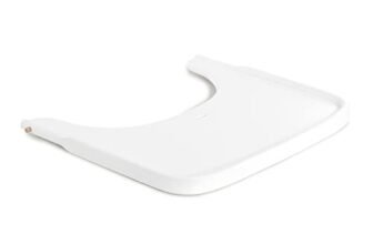 hauck Vassoio Seggiolone Alpha Wooden Tray – Vassoio in Legno di Faggio Cert. FSC, per Seggiolone Pappa Alpha+ e Beta+, Bordo Rialzato – (Bianco)