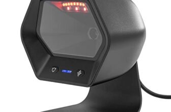 NETUM 1D 2D QR Scanner vivavoce USB Barcode Scanner Omnidirezionale Wired Lettore di codici a barre per Mobile Pagamento Computer Screen Scan Support PDF417, Securpharm Code(matrice dati) NT-2050