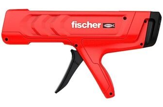 Fischer Pistola Manuale FIS DM S Pro per Silicone, Adesivo, Tassello Chimico, Resina, Adatta a Cartucce da 150 ml, 300 ml, 360 ml, 390 ml, Robusta e Professionale