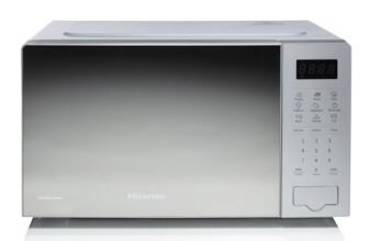 Hisense, H20MOMS4 – Forno microonde 20L, 700W, display LED con comandi touch, 6 funzioni, Colore specchio