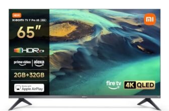 Xiaomi TV F Pro 65,65 pollici (165 cm),4K UHD QLED,Smart TV, Fire TV, Triple Tuner DVB-C/S/S2/T/T2, HDR10+, 60Hz con 120Hz Game Boost Mode, MEMC,Controllo Vocale Alexa,2GB+32GB,Compatibile con AirPlay