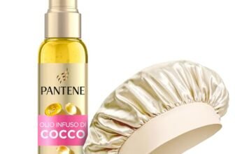 Pantene Pro-V Set Cuffia Seta Per Capelli + Olio Capelli Infuso Al Cocco, Olio Nutriente Quotidiano Che Idrata Intensamente E Ammorbidisce In 1 Sola Goccia, Per Capelli Secchi, 100 ml