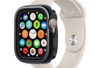 Watch Bumper di OtterBox per Apple Watch Series 9/8/7-45mm, Custodia di Protezione Elegante, Antiurto, a Prova di Caduta per Apple Watch, Guards Display e Edges, Obsidian
