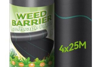 iropro Telo Pacciamatura Anti Erbacce, Telo Anti Erbacce Orto, Giardino, Tessuto Permeabile all’Acqu, Stabilizzazione ai Raggi UV,Barriere Contro Le Erbe Infestanti