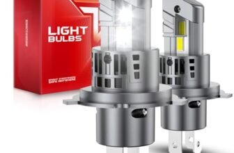 Torchbeam H4 LED 30000LM 100W, 9003/HB2 Fendinebbia LED Lampadine Super Luminose, Bianco 6500K H4 Fendinebbia Alogeni di Ricambio, Canbus Ready Direct Fit, Confezione da 2