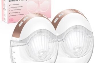 Haokoo Tiralatte Elettrico Indossabile – Integrato Tira Latte Neonati Elettrico Portatile, Protezione Della Privacy, 3 Modalità e 12 Livelli, Flange da 17/19/21/24 mm, 2 Pezzo