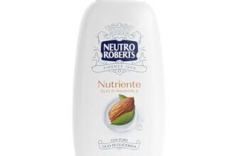 Neutro Roberts Bagnoschiuma Corpo Nutriente con Olio di Mandorla, Per una Pelle Profumata e Nutrita, Ingredienti di Origine Naturale, Senza Sapone, Dermatologicamente Testato, Flacone da 600 ml