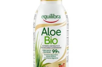 Equilibra Integratori Alimentari, Aloe Bio, Integratore Aloe Vera Puro Succo con Polpa 99%, Aloin Free, 100% Filiera Italiana Biologica, Vegan, Naturalmente Privo di Lattosio, Senza Glutine, 750 ml
