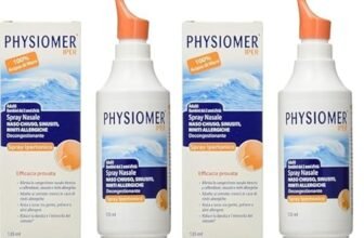 Physiomer Iper Siero di Mare Spray Nasale Ipertonico Decongestionante Adatto per Adulti e Bambini, 135ml (Confezione da 2)
