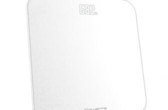 Rowenta Classic 2.0, Bilancia con Schermo Invisibile LED Facile da Leggere, Capacità 180kg, Design Moderno e Funzioni Intelligenti, AutoAccensione e Spegnimento Automatico, Colore Bianco, BS1901V1