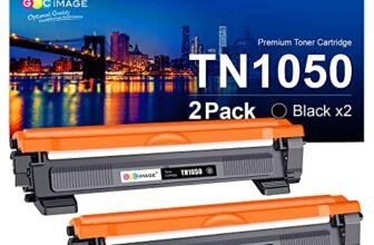 GPC Image TN1050 Compatibili per Brother TN1050 TN-1050 Cartucce di Toner per DCP-1612W DCP-1610W HL-1210W MFC-1910W HL-1112 HL-1212W DCP-1510 MFC-1810 DCP-1612 (Nero, 2-Pack)
