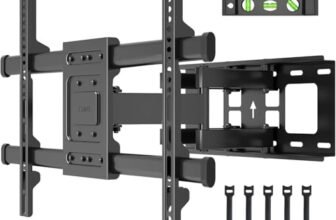 BONTEC Supporto da Parete per TV da LED LCD 32-85 pollici, Staffa TV con Movimento Inclinabile ed Estendibile, per Muro Staffa Ultra Resistente a 60kg, Max VESA 600x400mm