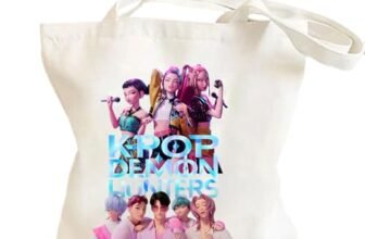 Gaumauwau Hunters, borsa in cotone stampato, 35 x 40 cm, hunters merch, regalo per donne, ragazze, appassionati di anime, shopping bag & shopper, multicolore