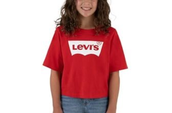 Levi’s Lvg Light Bright Cropped Top Bambine e Ragazze, Super Red, 16 anni