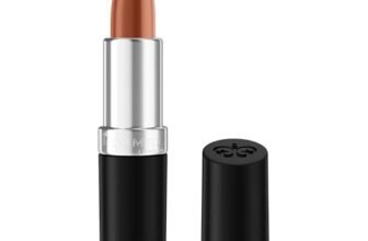 Rimmel Lasting Finish Nude Collection Lipstick, Rossetto a lunga tenuta, Con Burro di Aloe, Idratazione immediata, Formula vegana, 4g, 30 DUSTY CARAMEL