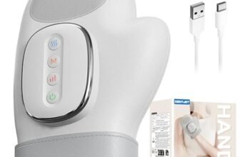 Massaggiatore manuale intelligente con sollievo dalla compressione del calore, per artrite e sollievo dal tunnel carpale, massaggiatore elettrico shiatsu da polso/dito/palmo