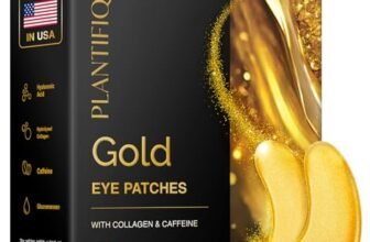 PLANTIFIQUE Patch Occhi Antirughe Donne e Uomini | Oro 24K Maschera Occhiaie e Borse | Skin Care Kit Viso Crema Contorno Occhi Idratante | 20 Paia di Cerotti
