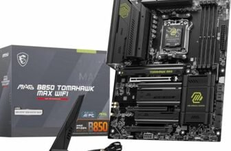 MSI MAG B850 TOMAHAWK MAX WIFI Scheda madre, ATX – Supporta processori AMD Ryzen 9000/8000/7000, AM5-80A SPS VRM, DDR5 Memory Boost 8400+ MT/s (OC), PCIe 5.0 x16, M.2 Gen5, Wi-Fi 7, 5G LAN