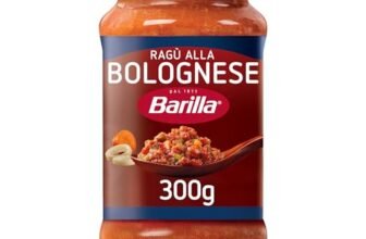 Barilla Sugo Ragù alla Bolognese, Salsa Pronta al Pomodoro Italiano e Carne Selezionata Senza Glutine, Sugo Pronto, Confezione da 300g